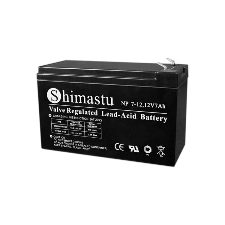 Bateria de chumbo-ácido regulada por válvula 12V 7AH
